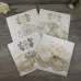 Half Fold Foiling Invitation Customized Decoration Embroidered Wedding Invitation 